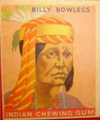 (R73)   1933  Goudey Indian Chewing Gum Card #44    Billy Bowlegs
