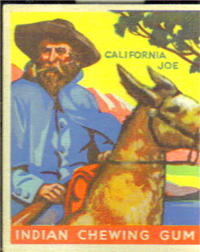 (R73)   1933  Goudey Indian Chewing Gum Card #51    California Joe