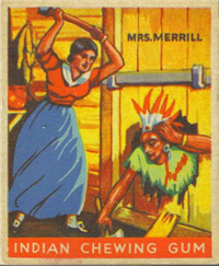 (R73)   1933  Goudey Indian Chewing Gum Card #65    Mrs. Merrill