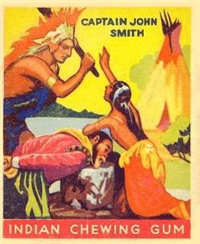 (R73)   1933  Goudey Indian Chewing Gum Card #70    Captain John Smith