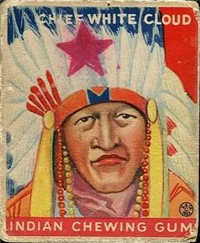 (R73)   1933  Goudey Indian Chewing Gum Card #92    Chief White Cloud
