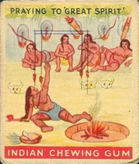 (R73)   1933  Goudey Indian Chewing Gum Card #96    Praying to the Great Spirit