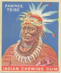 (R73)   1933  Goudey Indian Chewing Gum Card #118    Chief of the Pawnee Tribe