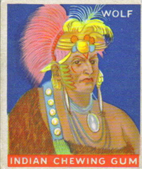 (R73)   1933  Goudey Indian Chewing Gum Card #134    Wolf