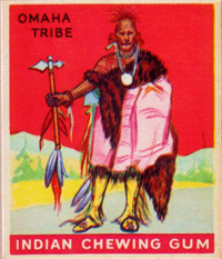 (R73)   1933  Goudey Indian Chewing Gum Card #137    Chief of the Omaha Tribe