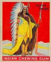 (R73)   1933  Goudey Indian Chewing Gum Card #148    Chief of the Sioux Tribe