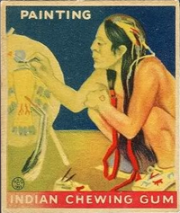 (R73)   1933  Goudey Indian Chewing Gum Card #151    Painting