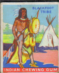 (R73)   1933  Goudey Indian Chewing Gum Card #152    Chief of the Blackfoot Tribe