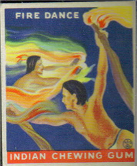 (R73)   1933  Goudey Indian Chewing Gum Card #159    Fire Dance