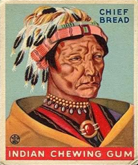 (R73)   1933  Goudey Indian Chewing Gum Card #160    Chief Bread