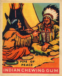 (R73)   1933  Goudey Indian Chewing Gum Card #188    Pipe of Peace