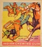 (R73)   1933  Goudey Indian Chewing Gum Card #189    Another Redskin Bites the Dust