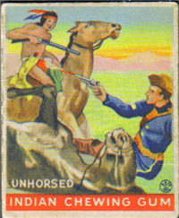 (R73)   1933  Goudey Indian Chewing Gum Card #190    Unhorsed