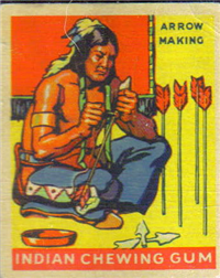 (R73)   1933  Goudey Indian Chewing Gum Card #191    Arrow Making