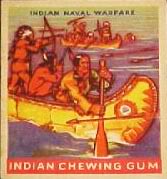 (R73)   1933  Goudey Indian Chewing Gum Card #194    Indian Naval Warfare