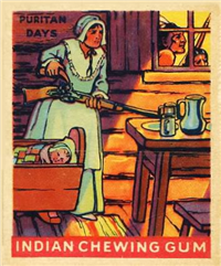 (R73)   1933  Goudey Indian Chewing Gum Card #197    Puritan Days