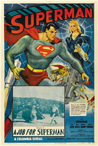SUPERMAN CHAPTER 5   Original American One Sheet   (Columbia, 1948)