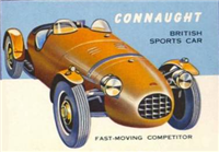 (R714-24)  1954 Topps World On Wheels Gum Card #3 Connaught Sports Car 