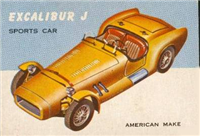 (R714-24)  1954 Topps World On Wheels Gum Card #6 Excalibur J Sports Car 