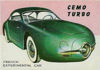 (R714-24)  1954 Topps World On Wheels Gum Card #18 Cemo Turbo 