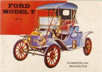 (R714-24)  1954 Topps World On Wheels Gum Card #37 Ford Model T Roadster 1910 