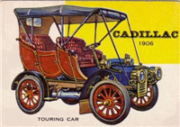 (R714-24)  1954 Topps World On Wheels Gum Card #56 Cadillac Touring Car 1906 