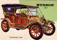 (R714-24)  1954 Topps World On Wheels Gum Card #72 Hudson Touring Car 1911 