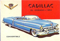 (R714-24)  1954 Topps World On Wheels Gum Card #74 Cadillac El Dorado 1953 
