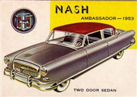 (R714-24)  1954 Topps World On Wheels Gum Card #88 Nash Ambassador 1953 