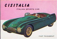 (R714-24)  1954 Topps World On Wheels Gum Card #102 Cisitalia Sports Car 