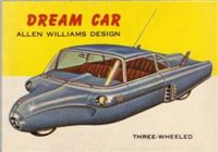 (R714-24)  1954 Topps World On Wheels Gum Card #107 Williams Dream Car 