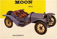 (R714-24)  1954 Topps World On Wheels Gum Card #108 Moon Raceabout 1912 