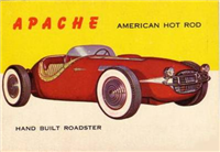 (R714-24)  1954 Topps World On Wheels Gum Card #110 Apache - American Hot Rod 