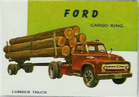 (R714-24)  1954 Topps World On Wheels Gum Card #132 Ford Cargo King 