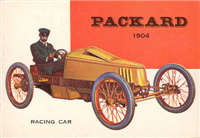 (R714-24)  1954 Topps World On Wheels Gum Card #133 Packard Racing Car 1904 