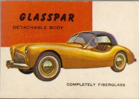 (R714-24)  1954 Topps World On Wheels Gum Card #136 Glasspar 