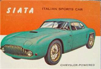 (R714-24)  1954 Topps World On Wheels Gum Card #138 Siata Sports Car 