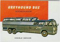 (R714-24)  1954 Topps World On Wheels Gum Card #144 Greyhound Bus Scenicruiser 