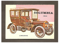 (R714-24)  1954 Topps World On Wheels Gum Card #150 Columbia Limousine 1904 
