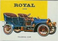 (R714-24)  1954 Topps World On Wheels Gum Card #156 Royal Touring Car 1906 