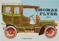 (R714-24)  1954 Topps World On Wheels Gum Card #159 Thomas Flyer Limousine 1904 