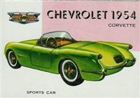 (R714-24)  1954 Topps World On Wheels Gum Card #161 Chevrolet 1954 