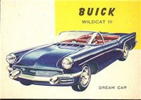(R714-24)  1954 Topps World On Wheels Gum Card #173 Buick Wildcat III 
