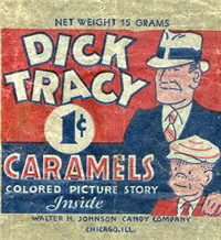 (R41) 1937 Walter H. Johnson DICK TRACY Caramels Wrapper
