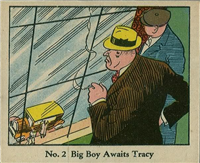 (R41) 1937 Walter H. Johnson DICK TRACY Caramels Card #2   Big Boy Awaits Tracy