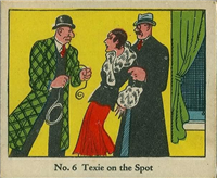 (R41) 1937 Walter H. Johnson DICK TRACY Caramels Card #6   Texie On the Spot