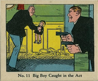 (R41) 1937 Walter H. Johnson DICK TRACY Caramels Card #11   Big Boy Caught in the Act