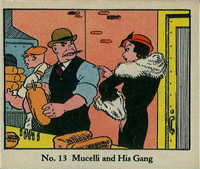(R41) 1937 Walter H. Johnson DICK TRACY Caramels Card #13   Mucelli and His Gang