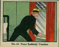 (R41) 1937 Walter H. Johnson DICK TRACY Caramels Card #24   Tracy Suddenly Vanishes