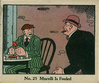 (R41) 1937 Walter H. Johnson DICK TRACY Caramels Card #25   Mucelli is Fooled